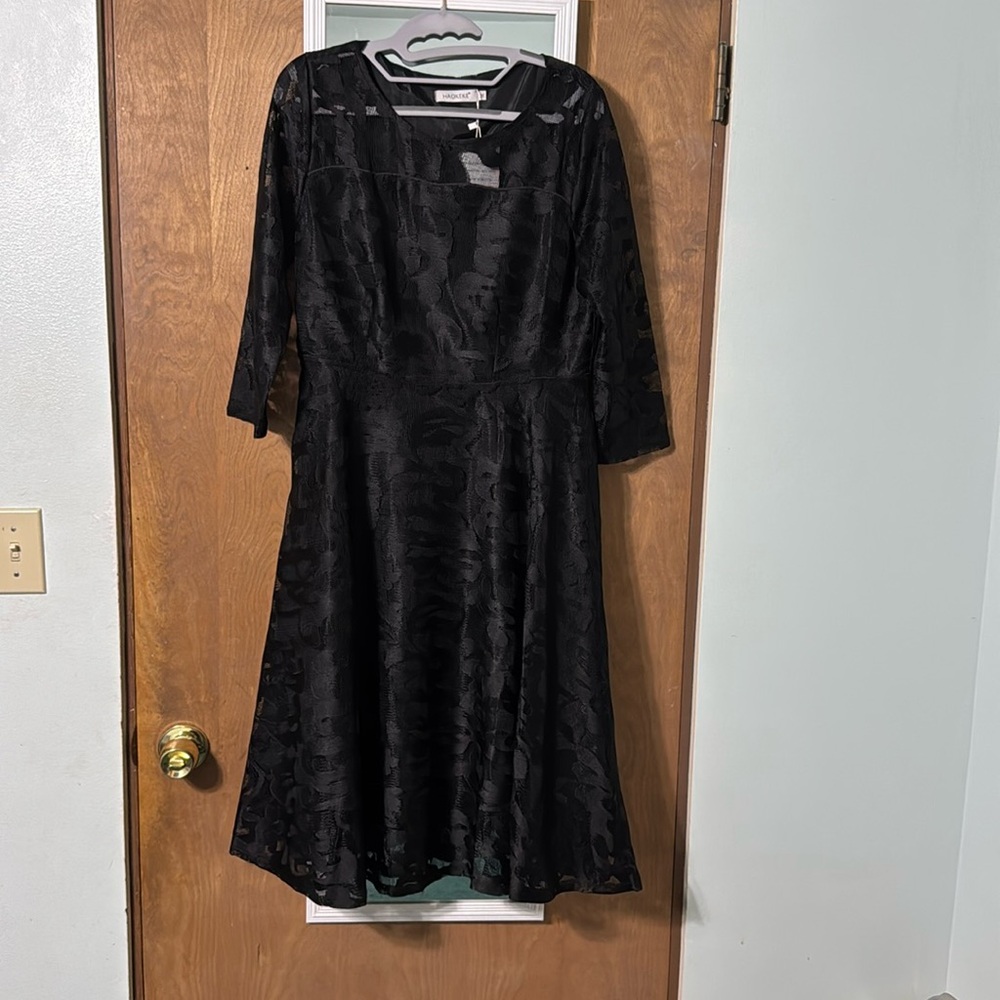 HAOKEKE Women's Midi Lace Dress